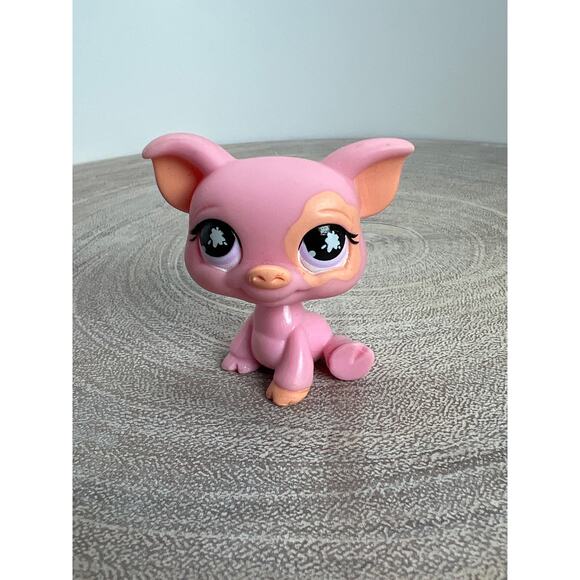 Littlest Pet Shop LPS Pig Pink Barnyard Pals #919 2008 - Picture 1 of 5